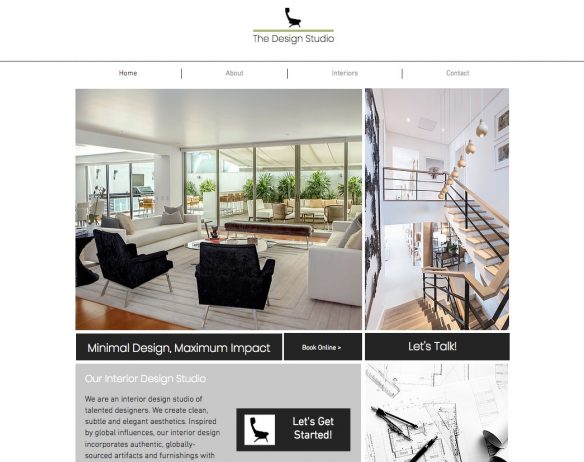 Portfolio Website for Design Studio